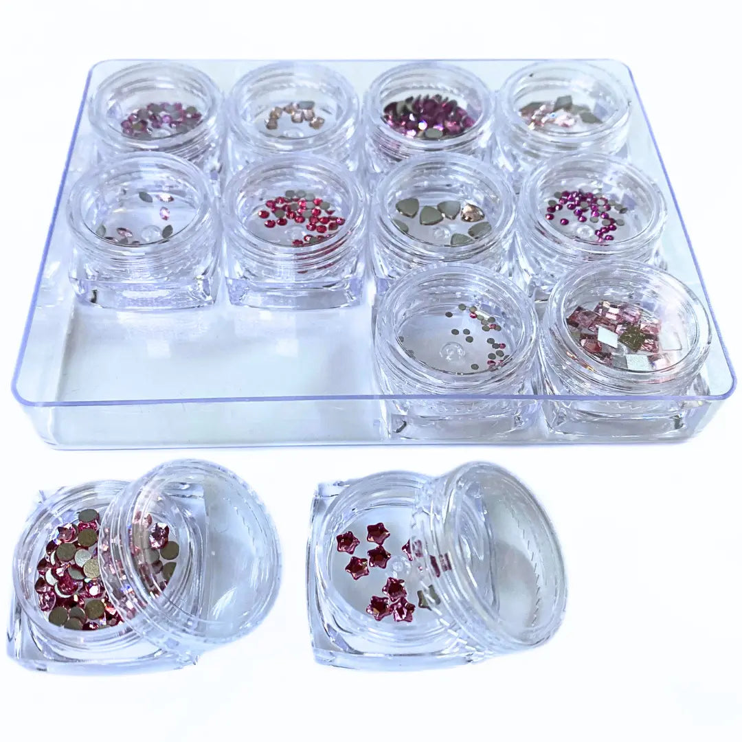 Serinity Flat Back Crystals Non Hotfix Supreme Mix Pinks - Bluestreak Crystals