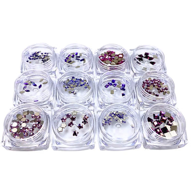 Serinity Flat Back Crystals Non Hotfix Supreme Mix Purples - Bluestreak Crystals