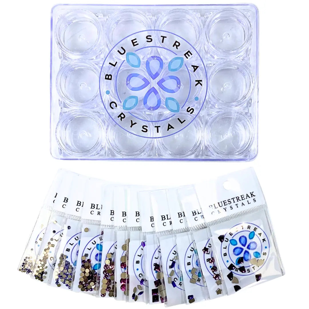 Serinity Flat Back Crystals Non Hotfix Supreme Mix Purples - Bluestreak Crystals