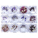 Serinity Flat Back Crystals Non Hotfix Supreme Mix Purples - Bluestreak Crystals