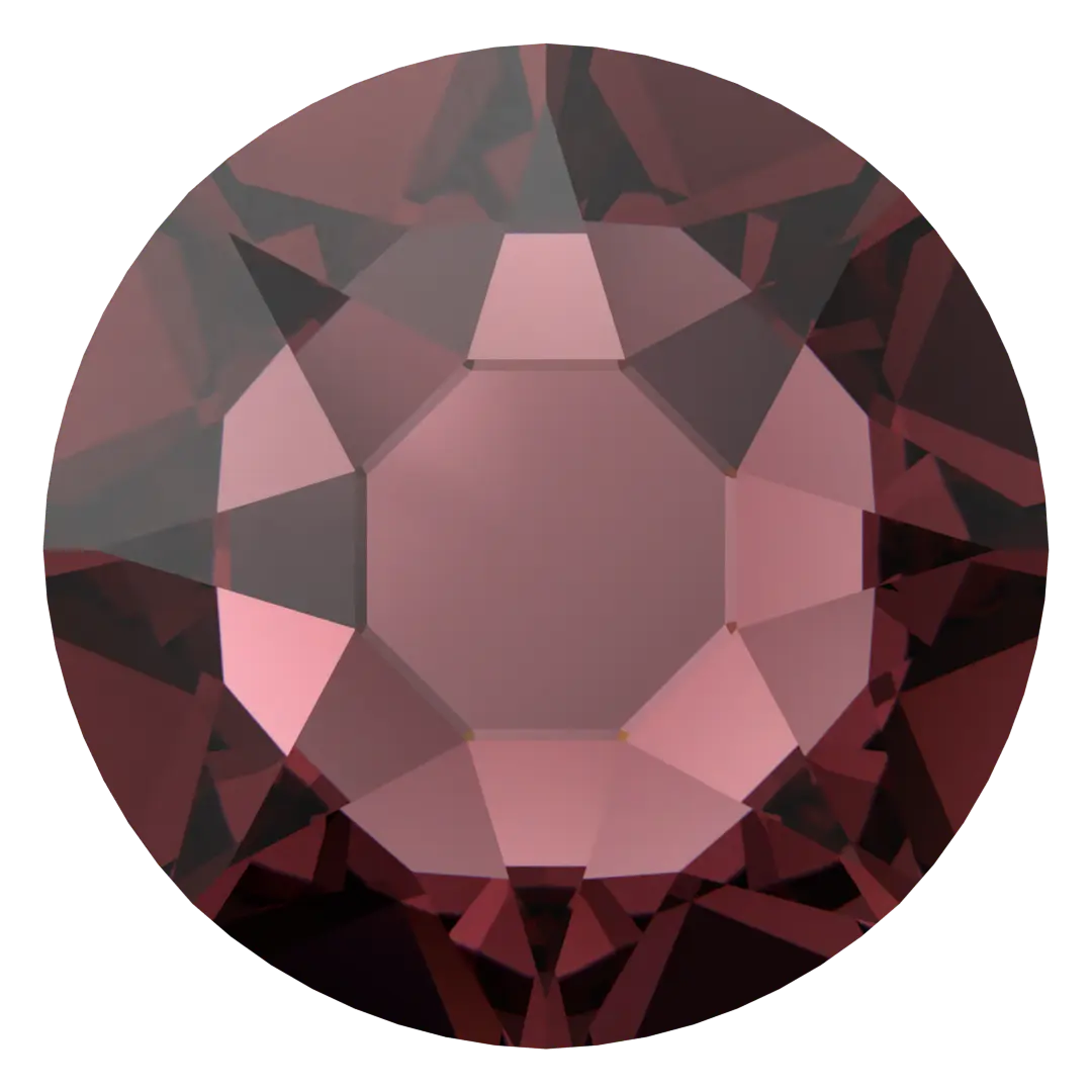 Serinity Hotfix Flat Back Crystals (2000, 2038 & 2078) Burgundy - Bluestreak Crystals