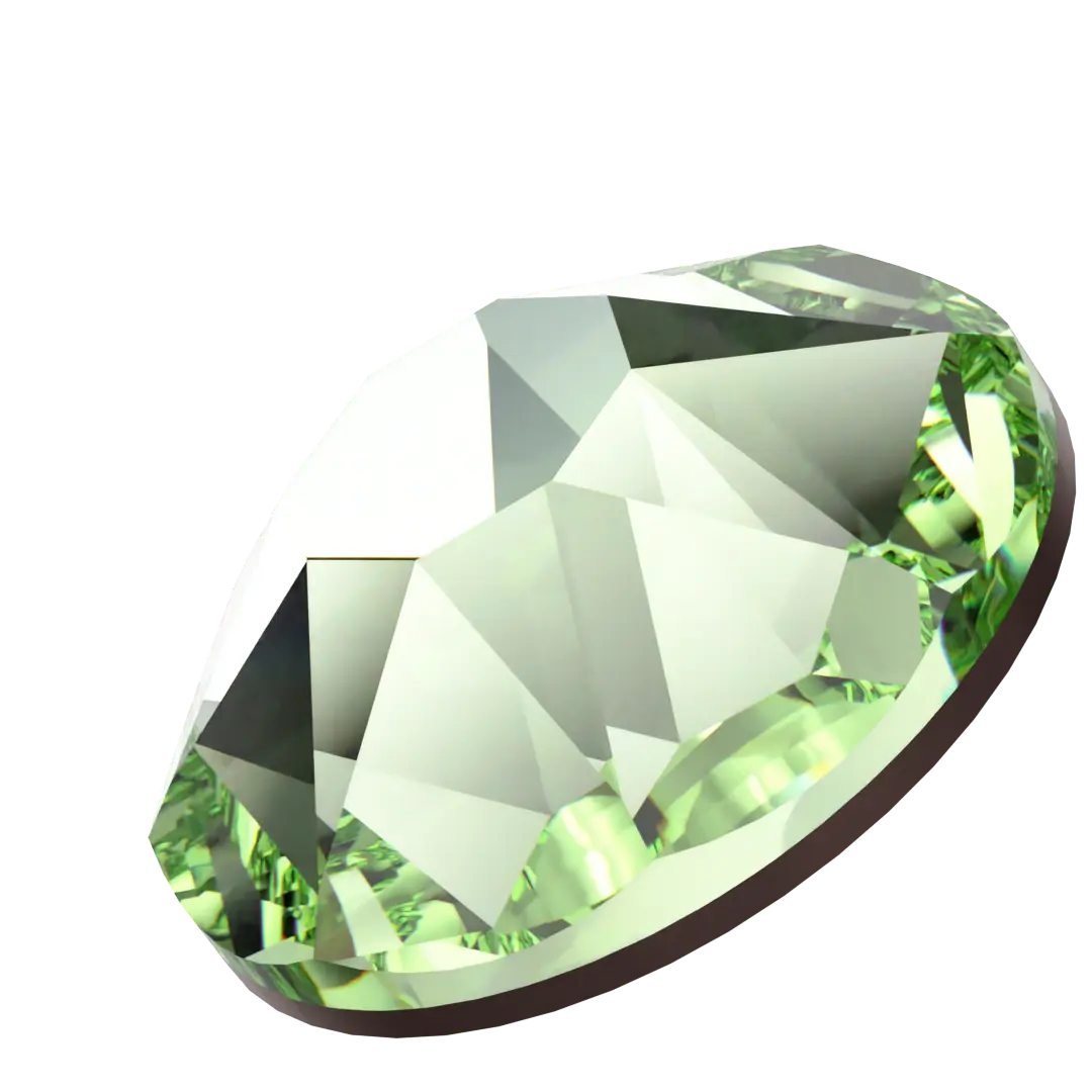 Serinity Hotfix Flat Back Crystals (2000, 2038 & 2078) Chrysolite - Bluestreak Crystals