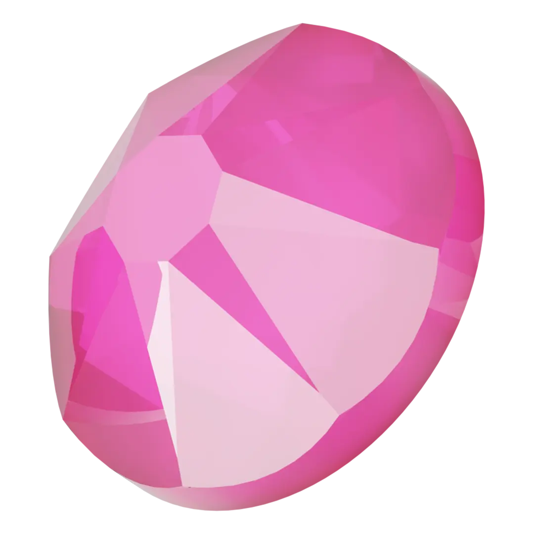Serinity Hotfix Flat Back Crystals (2000, 2038 & 2078) Crystal Electric Pink Ignite - Bluestreak Crystals