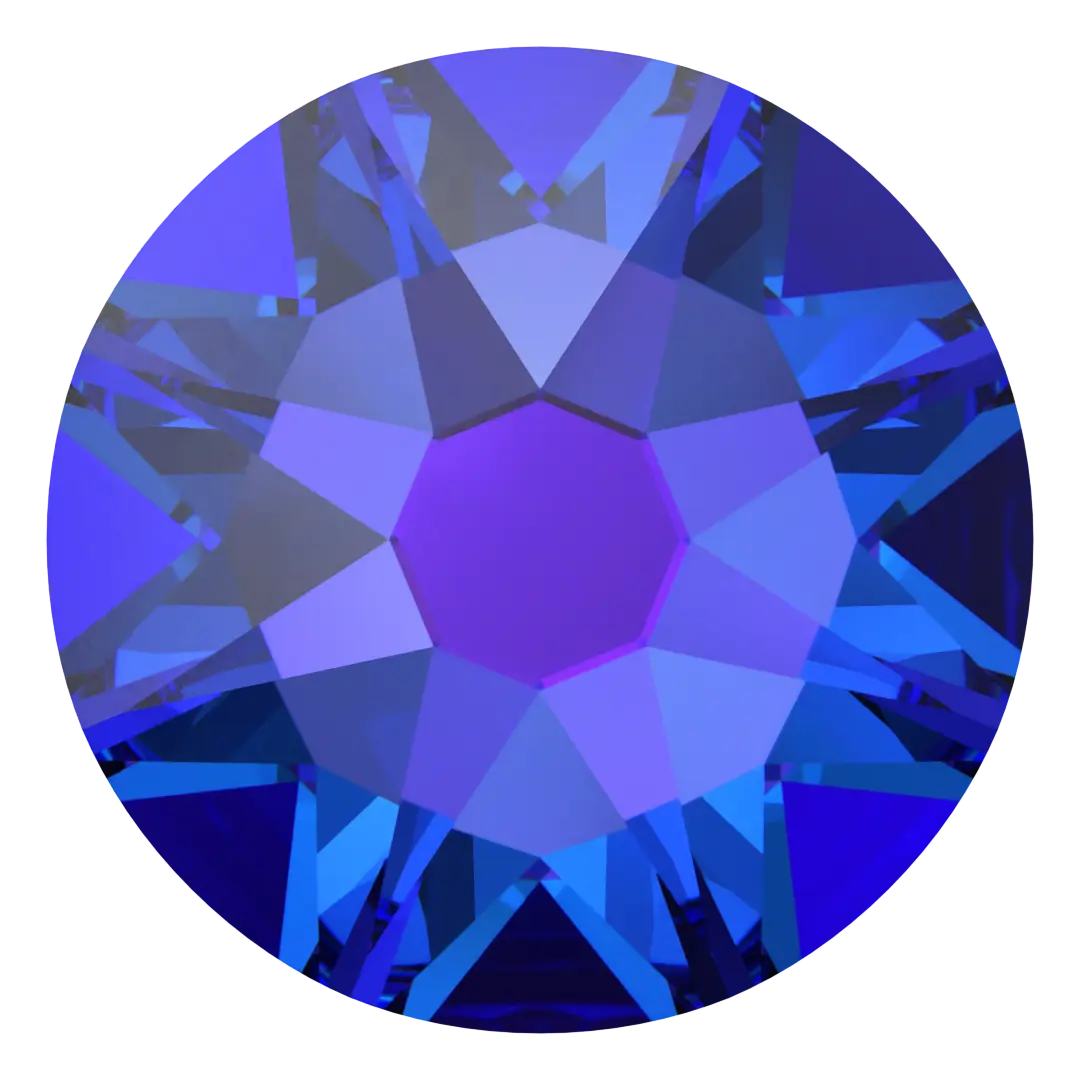 Swarovski Hotfix Flat Back Crystals (2000, 2038 & 2078) Crystal Heliotrope - Bluestreak Crystals