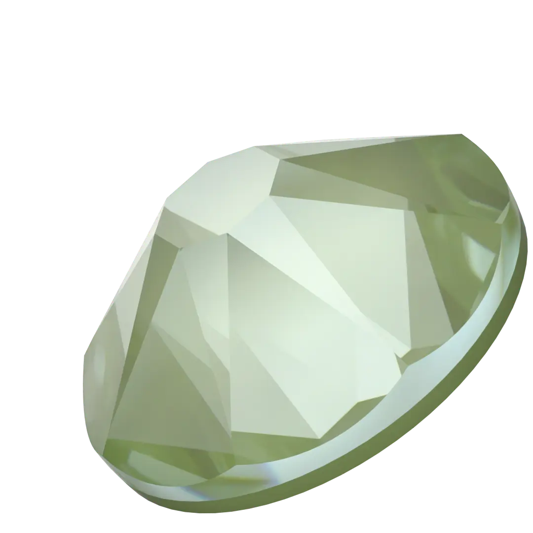Serinity Hotfix Flat Back Crystals (2000, 2038 & 2078) Crystal Paradise Green Lux - Bluestreak Crystals