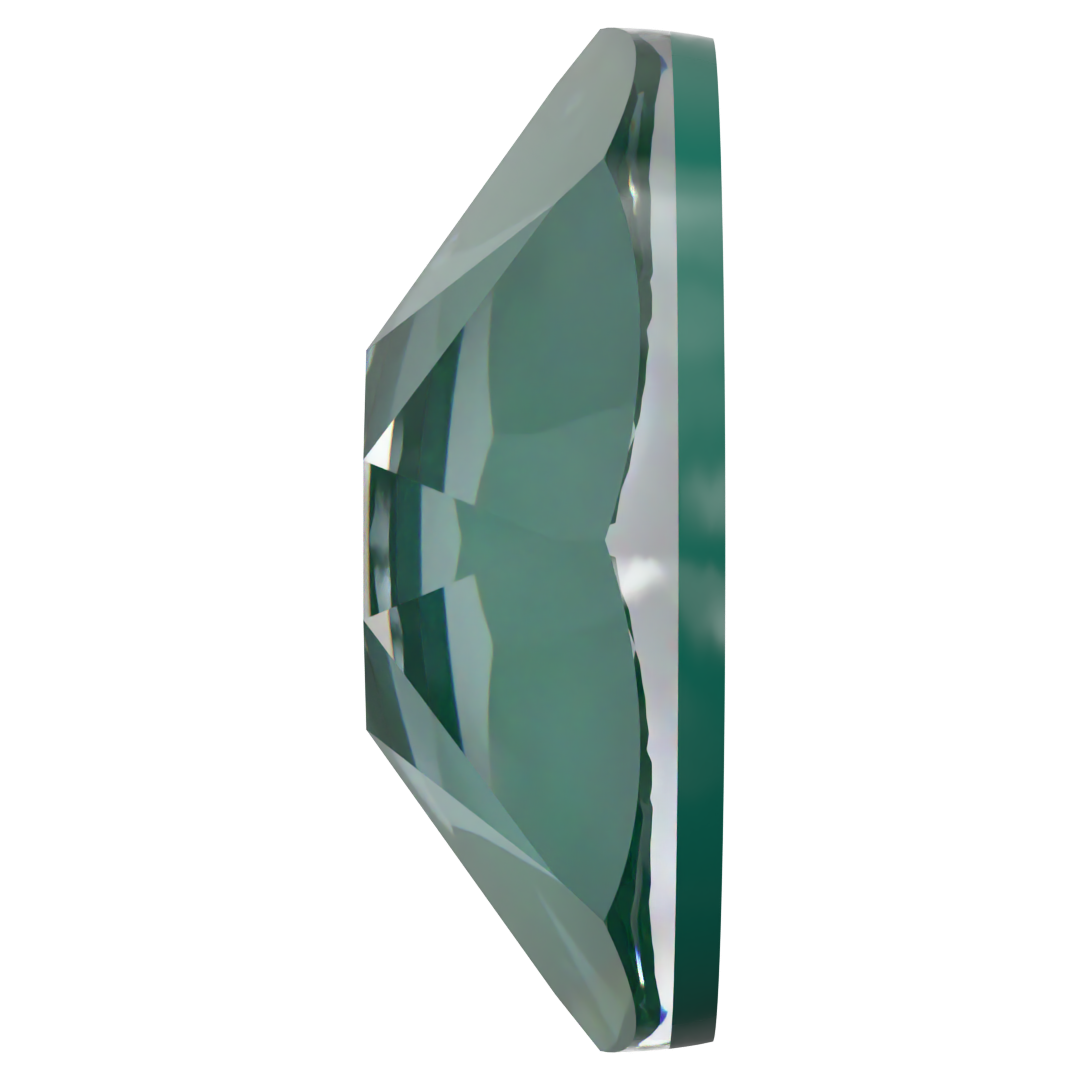 Serinity Hotfix Flat Back Crystals (2000, 2038 & 2078) Crystal Pine Green Ignite - Bluestreak Crystals