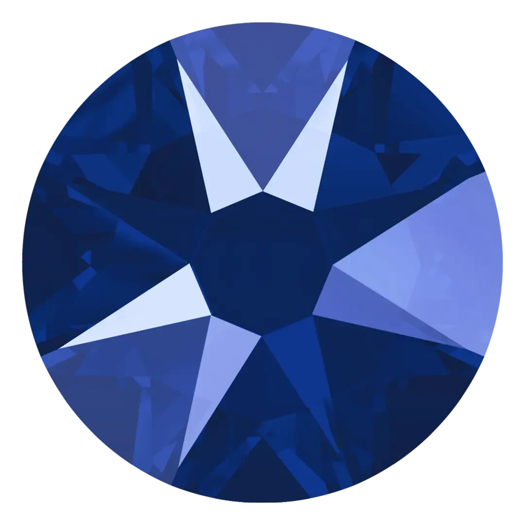 Serinity Hotfix Flat Back Crystals (2000, 2038 & 2078) Crystal Royal Blue Delite - Bluestreak Crystals