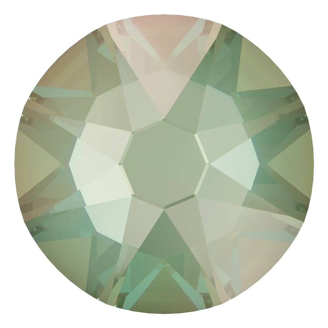 Serinity Hotfix Flat Back Crystals (2000, 2038 & 2078) Crystal Silky Sage Delite - Bluestreak Crystals