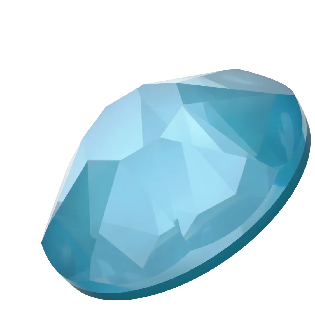 Serinity Hotfix Flat Back Crystals (2000, 2038 & 2078) Crystal Teal Ignite - Bluestreak Crystals