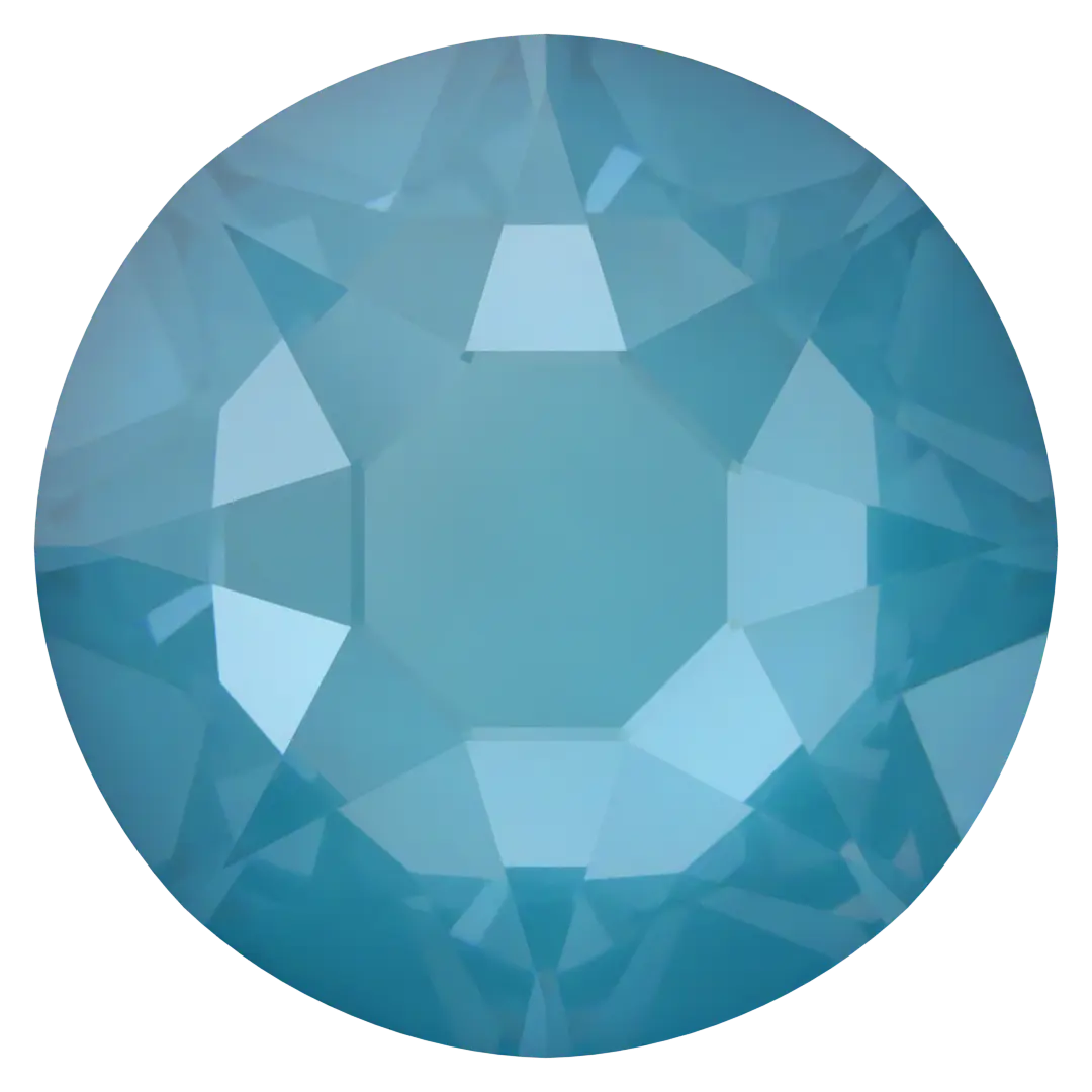 Serinity Hotfix Flat Back Crystals (2000, 2038 & 2078) Crystal Teal Ignite - Bluestreak Crystals