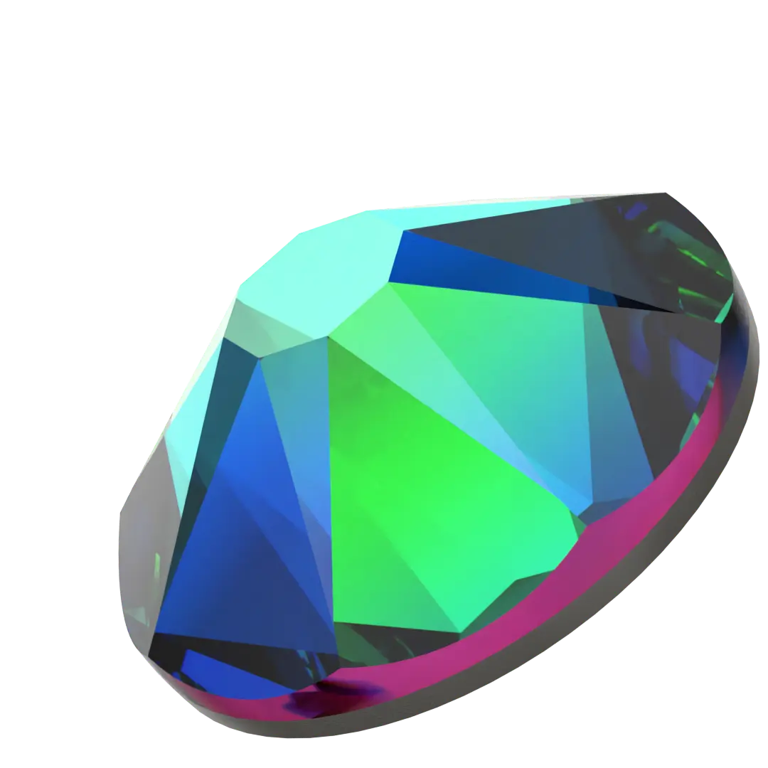 Serinity Hotfix Flat Back Crystals (2000, 2038 & 2078) Crystal Vitrail Medium - Bluestreak Crystals