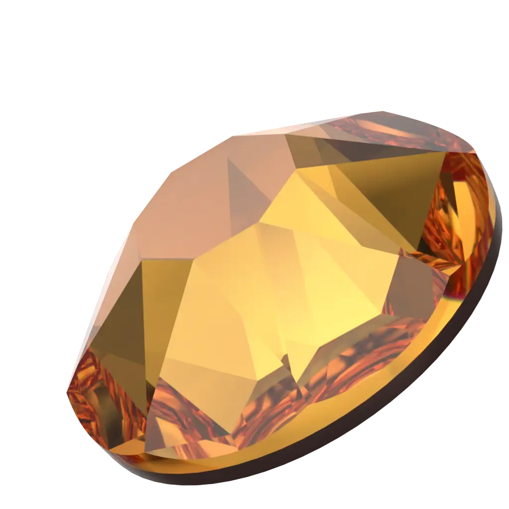 Serinity Hotfix Flat Back Crystals (2000, 2038 & 2078) Dark Orange - Bluestreak Crystals