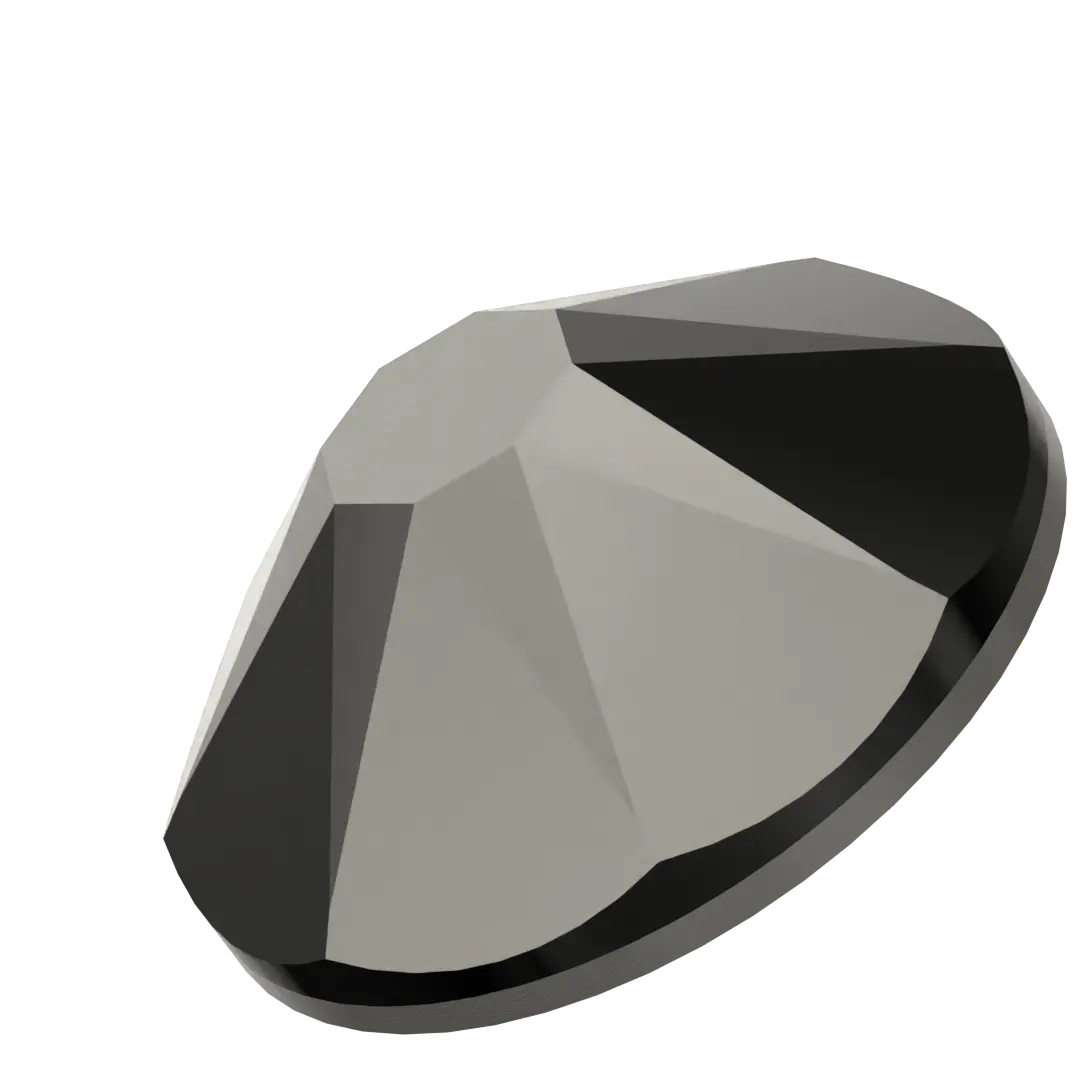 Serinity Hotfix Flat Back Crystals (2000, 2038 & 2078) Jet Transparent - Bluestreak Crystals