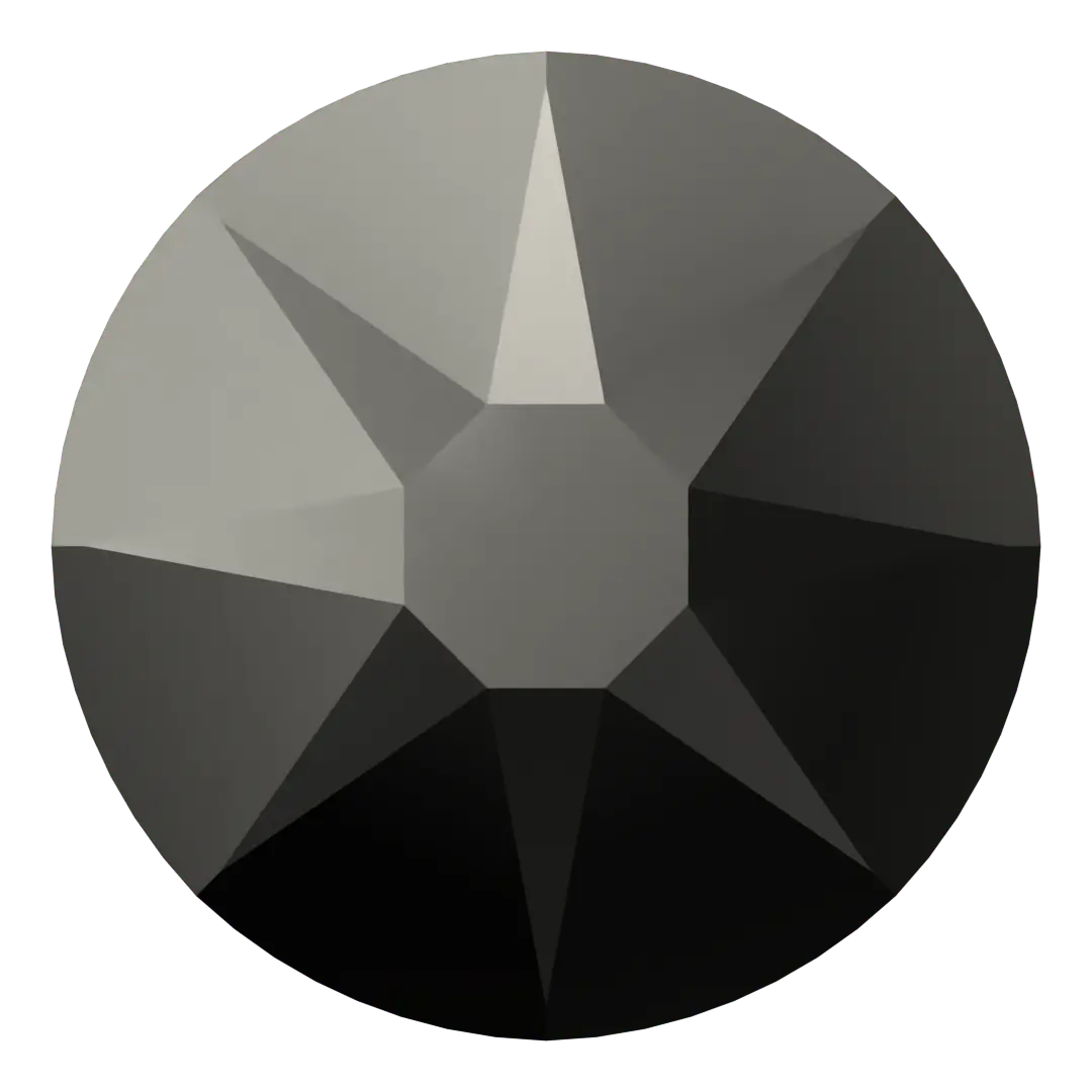 Serinity Hotfix Flat Back Crystals (2000, 2038 & 2078) Jet Transparent - Bluestreak Crystals