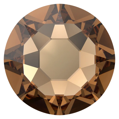 Serinity Hotfix Flat Back Crystals (2000, 2038 & 2078) Light Smoked Topaz - Bluestreak Crystals