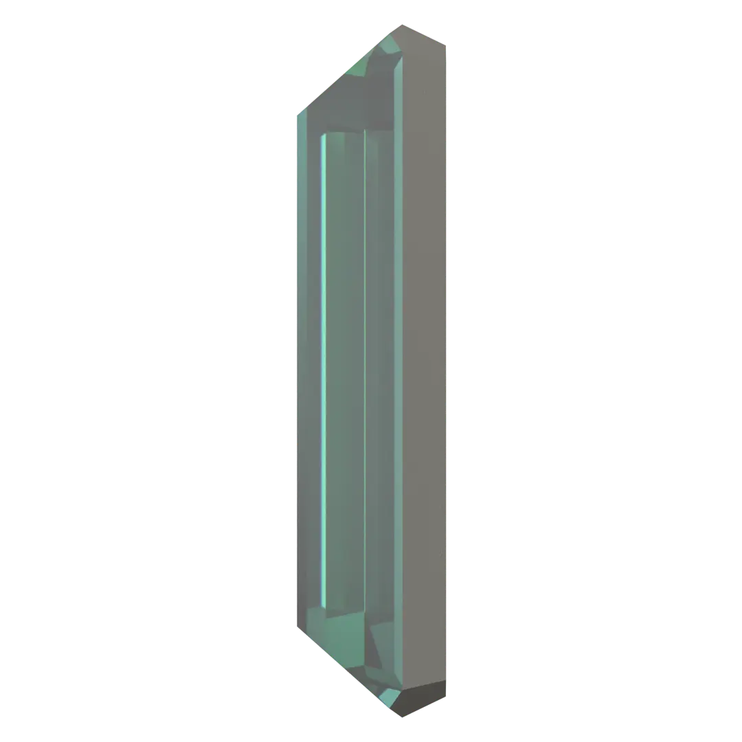 Serinity Hotfix Flat Back Crystals Baguette (2510) Caribbean Green - Bluestreak Crystals