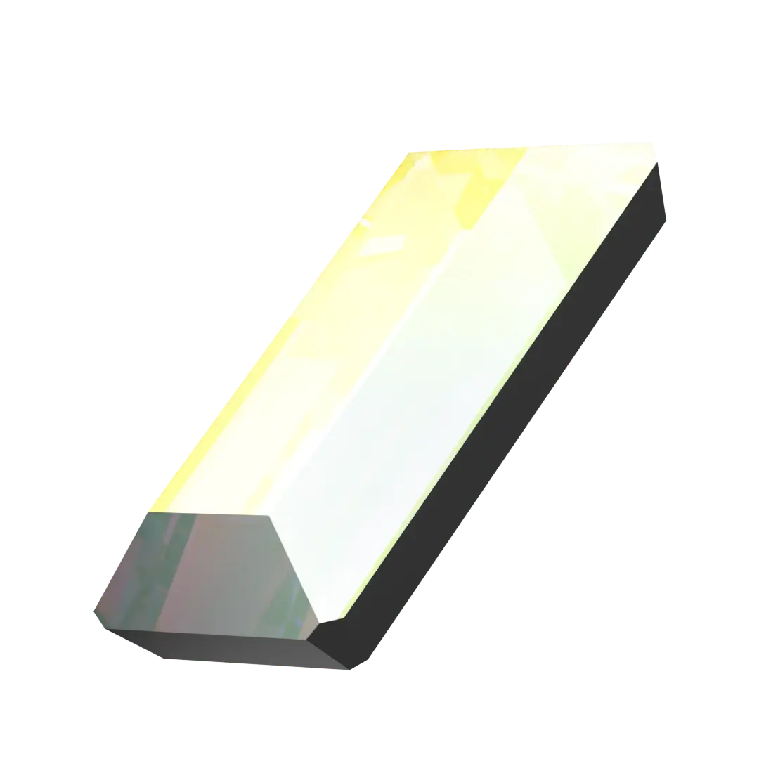 Serinity Hotfix Flat Back Crystals Baguette (2510) Crystal AB - Bluestreak Crystals