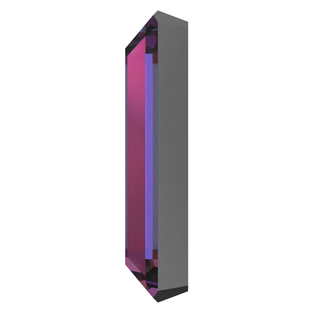 Serinity Hotfix Flat Back Crystals Baguette (2510) Crystal AB - Bluestreak Crystals