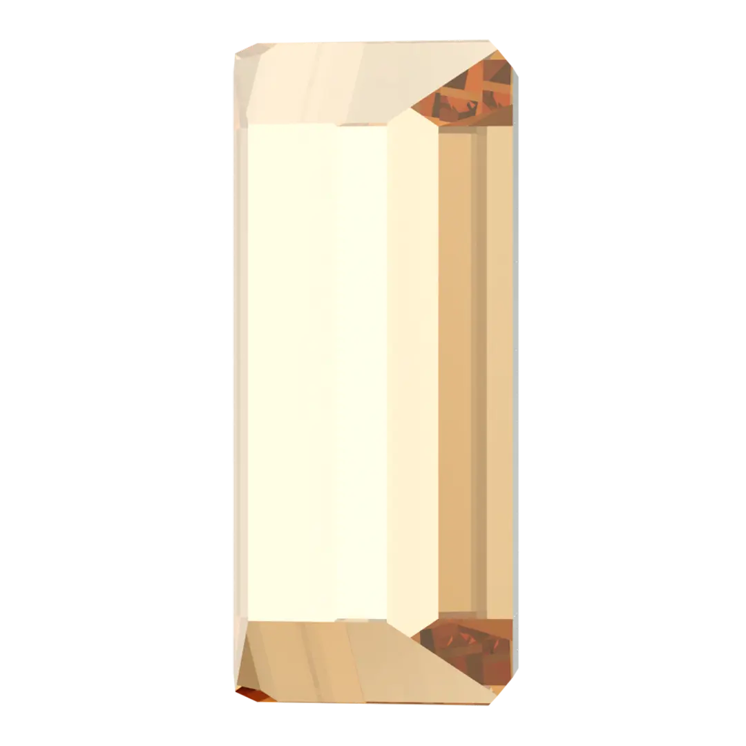 Serinity Hotfix Flat Back Crystals Baguette (2510) Crystal Golden Shadow - Bluestreak Crystals