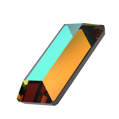 Serinity Hotfix Flat Back Crystals Baguette (2510) Crystal Vitrail Medium - Bluestreak Crystals