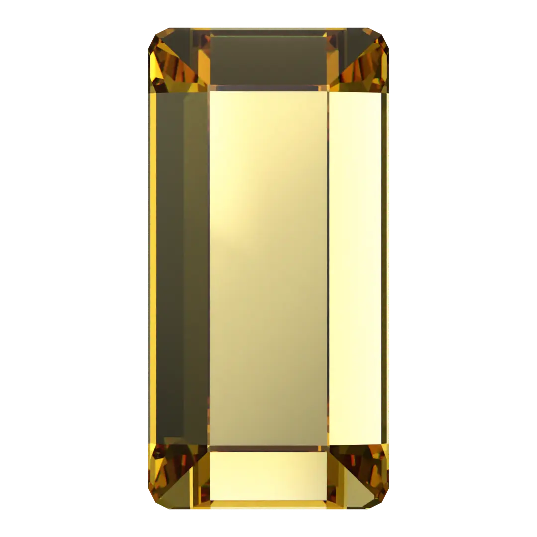 Serinity Hotfix Flat Back Crystals Baguette (2510) Dark Jonquil - Bluestreak Crystals