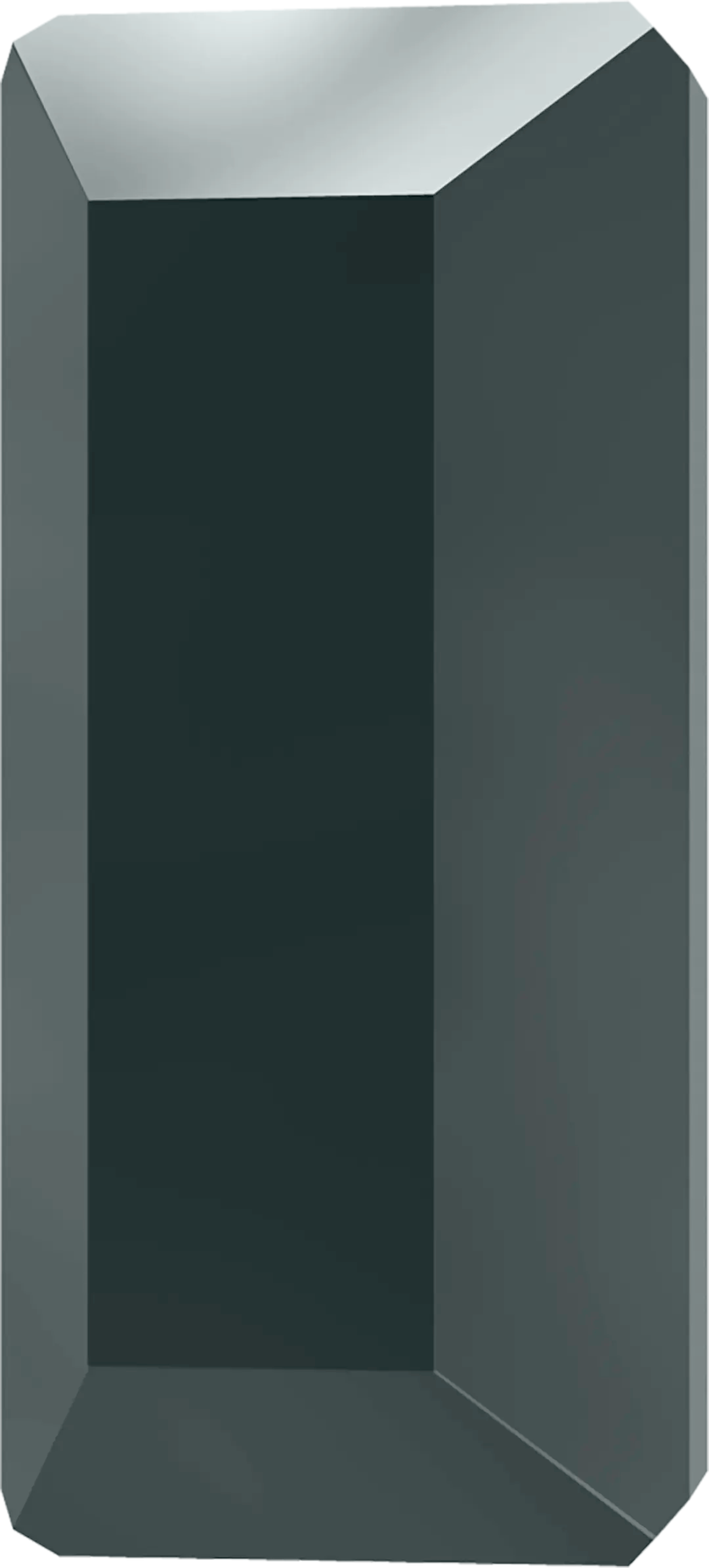 Serinity Hotfix Flat Back Crystals Baguette (2510) Jet Hematite - Bluestreak Crystals