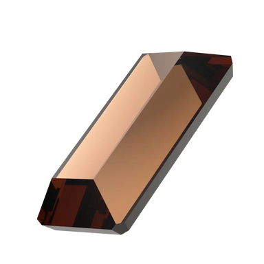 Serinity Hotfix Flat Back Crystals Baguette (2510) Smoked Topaz - Bluestreak Crystals