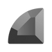 Serinity Hotfix Flat Back Crystals Connector (2715) Jet Hematite - Bluestreak Crystals