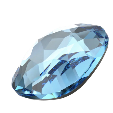 Serinity Hotfix Flat Back Crystals Cushion (2471) Aquamarine - Bluestreak Crystals