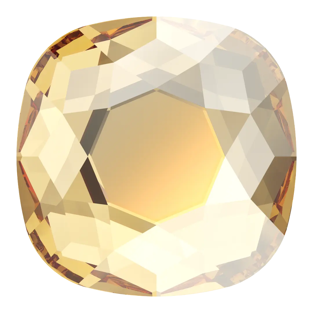 Serinity Hotfix Flat Back Crystals Cushion (2471) Crystal Golden Shadow - Bluestreak Crystals