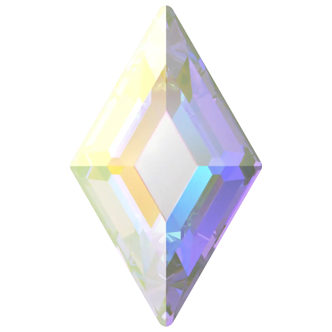 Serinity Hotfix Flat Back Crystals Diamond (2773) Crystal AB - Bluestreak Crystals