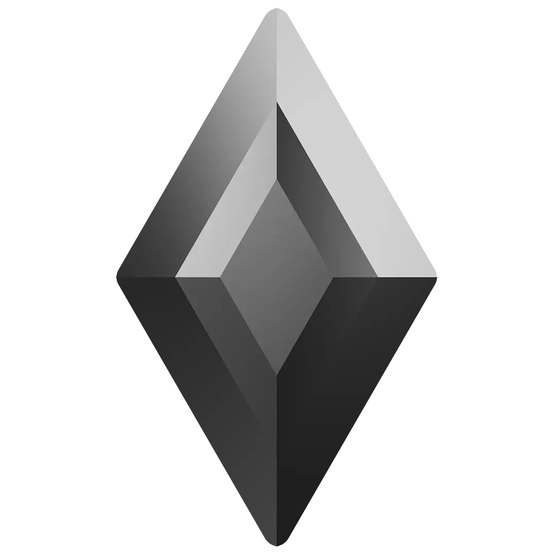 Serinity Hotfix Flat Back Crystals Diamond (2773) Jet Hematite - Bluestreak Crystals