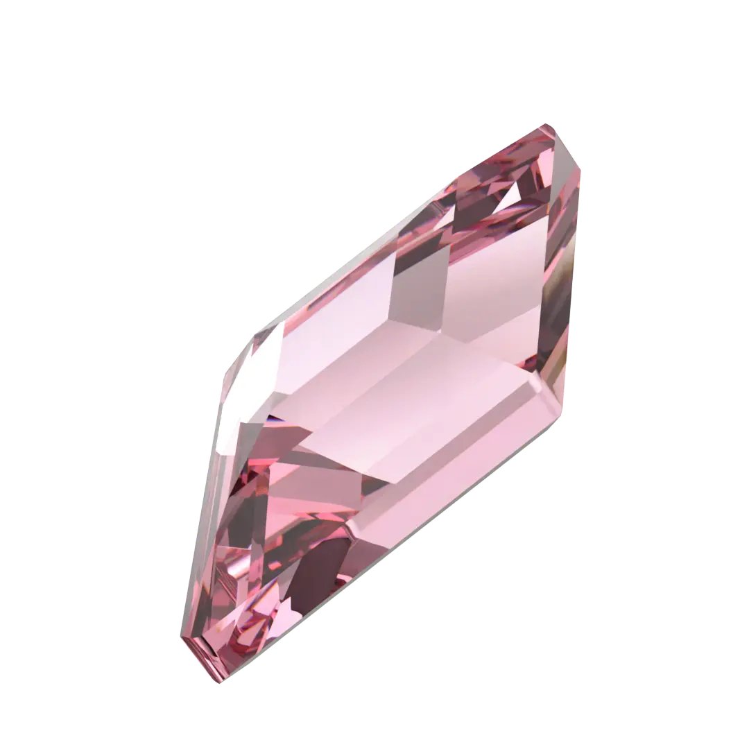 Serinity Hotfix Flat Back Crystals Diamond (2773) Light Rose - Bluestreak Crystals