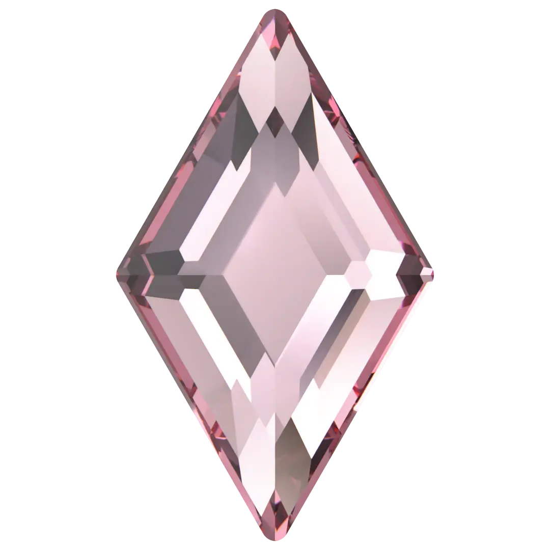 Serinity Hotfix Flat Back Crystals Diamond (2773) Light Rose - Bluestreak Crystals