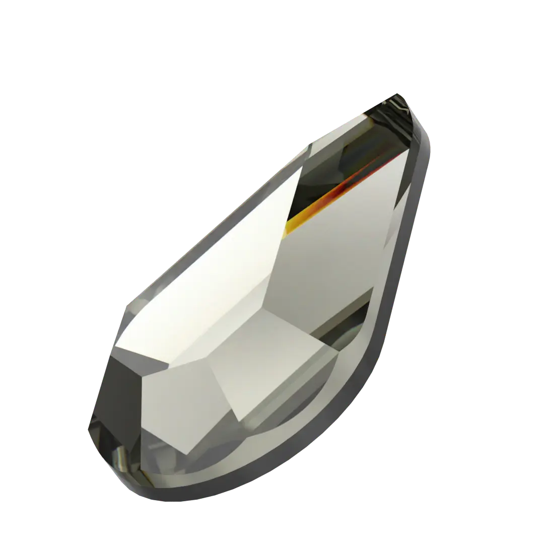 Serinity Hotfix Flat Back Crystals Drop (2300) Black Diamond - Bluestreak Crystals