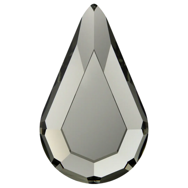 Serinity Hotfix Flat Back Crystals Drop (2300) Black Diamond - Bluestreak Crystals