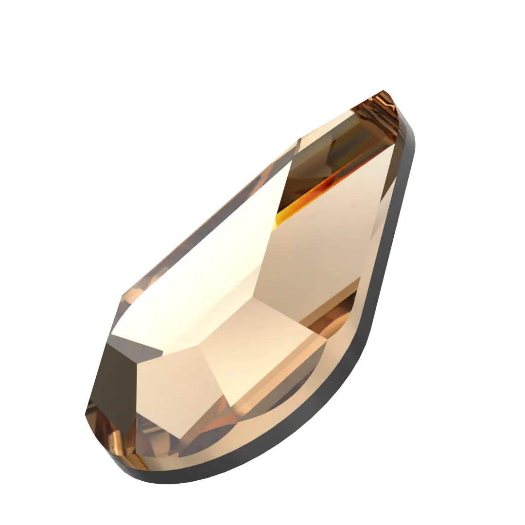 Serinity Hotfix Flat Back Crystals Drop (2300) Light Colorado Topaz - Bluestreak Crystals