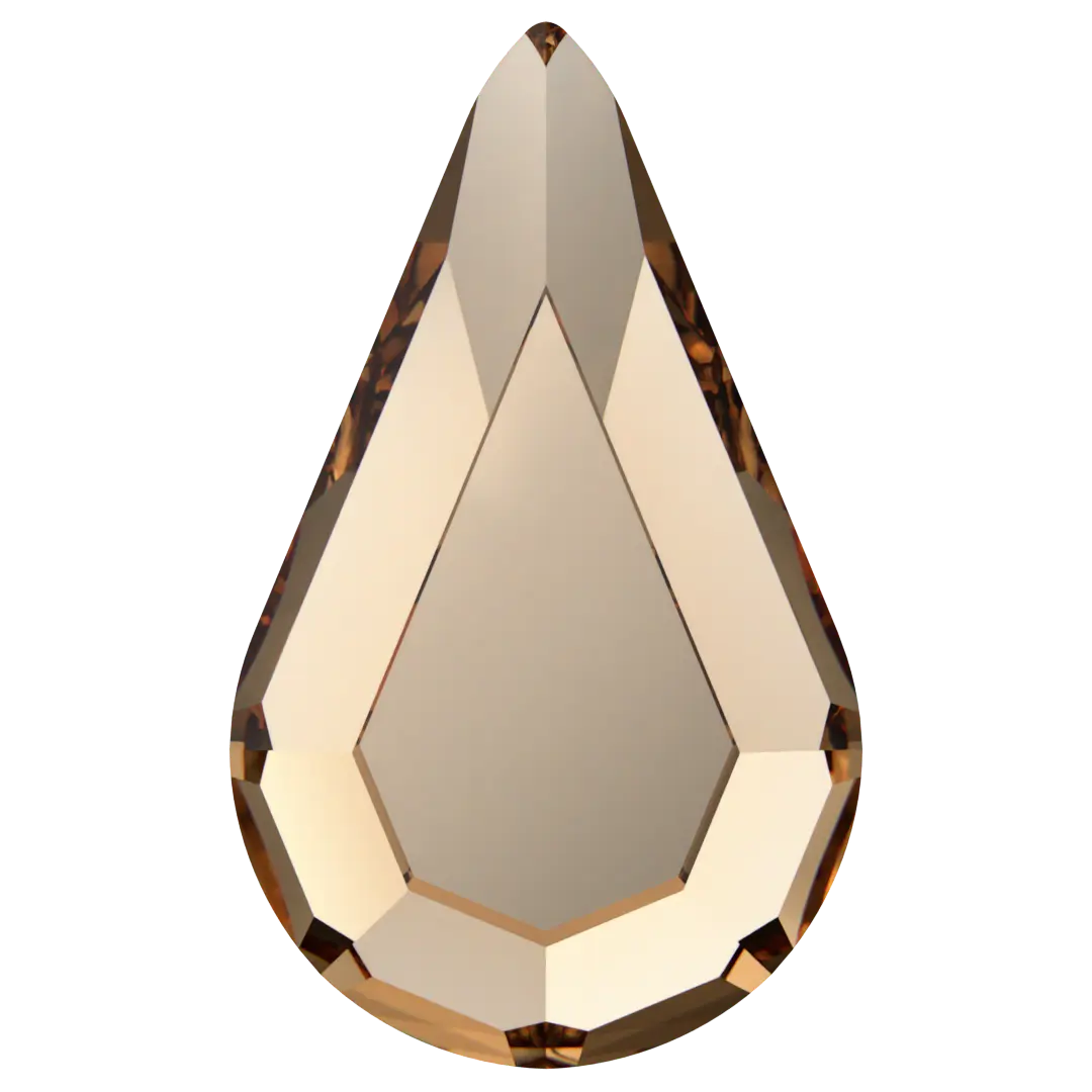 Serinity Hotfix Flat Back Crystals Drop (2300) Light Colorado Topaz - Bluestreak Crystals