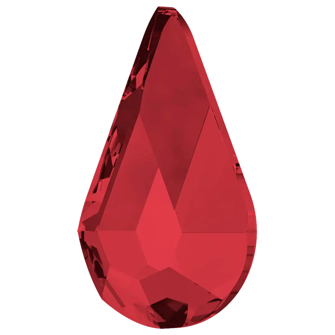 Serinity Hotfix Flat Back Crystals Drop (2300) Scarlet - Bluestreak Crystals