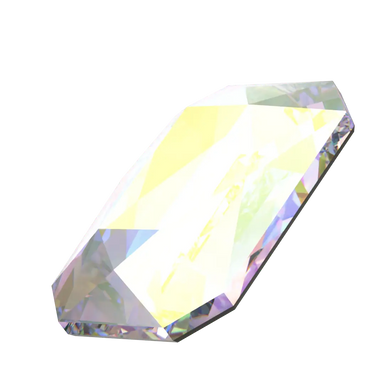 Serinity Hotfix Flat Back Crystals Emerald Cut (2602) Crystal AB - Bluestreak Crystals