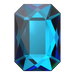 Serinity Hotfix Flat Back Crystals Emerald Cut (2602) Crystal Bermuda Blue - Bluestreak Crystals