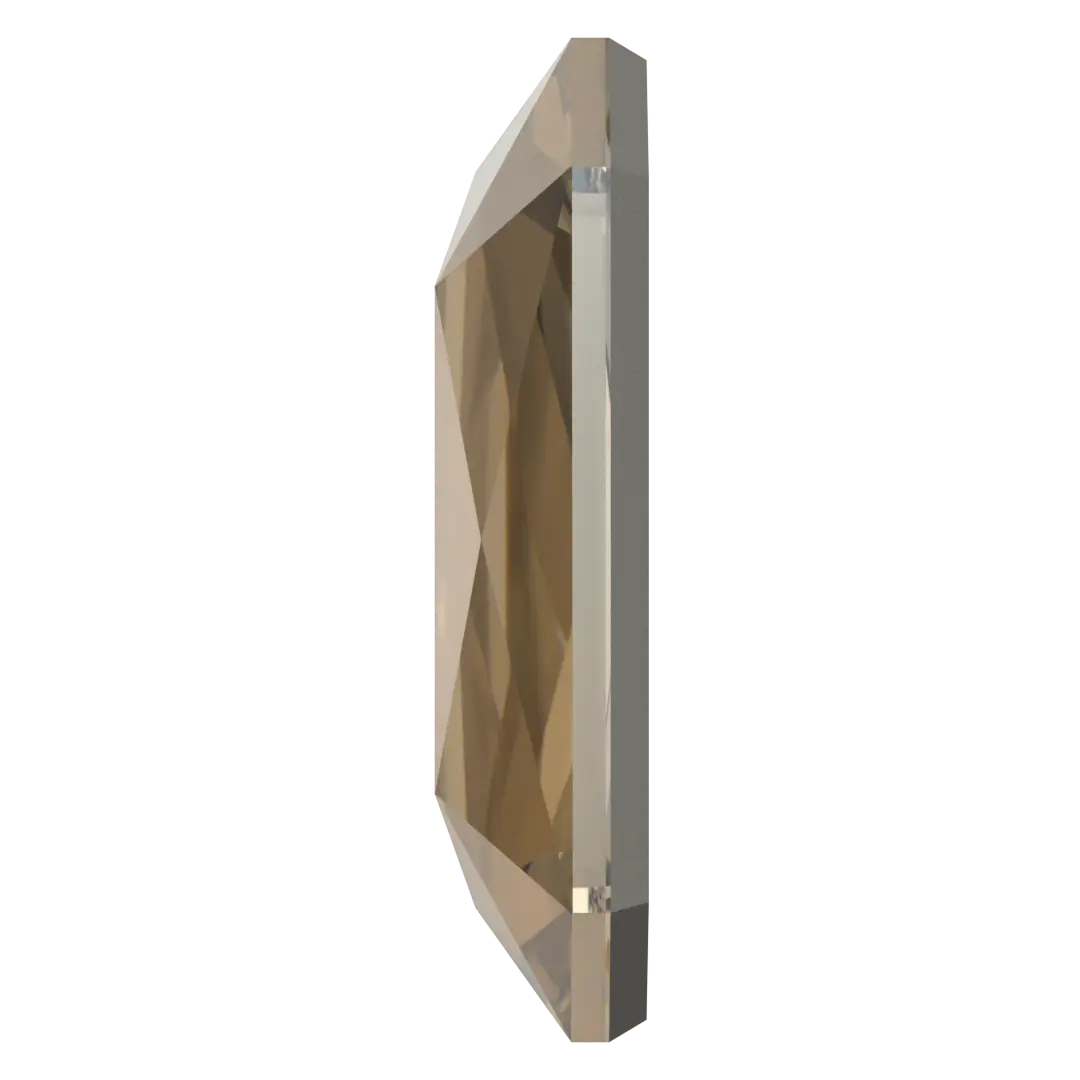 Serinity Hotfix Flat Back Crystals Emerald Cut (2602) Crystal Bronze - Bluestreak Crystals