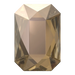Serinity Hotfix Flat Back Crystals Emerald Cut (2602) Crystal Bronze - Bluestreak Crystals