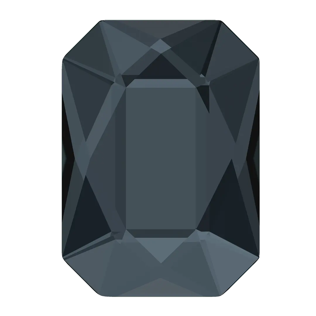 Serinity Hotfix Flat Back Crystals Emerald Cut (2602) Graphite - Bluestreak Crystals