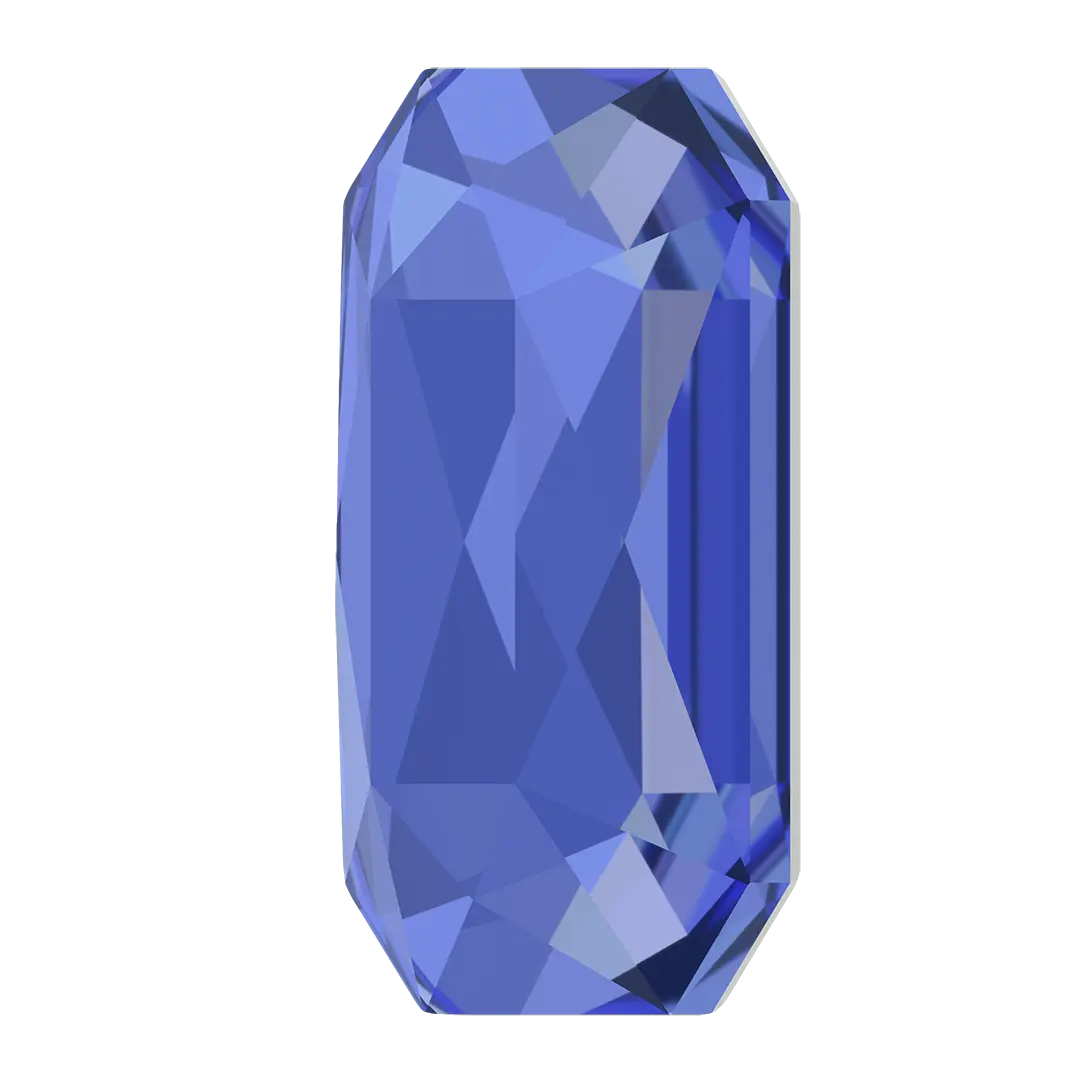 Serinity Hotfix Flat Back Crystals Emerald Cut (2602) Sapphire - Bluestreak Crystals