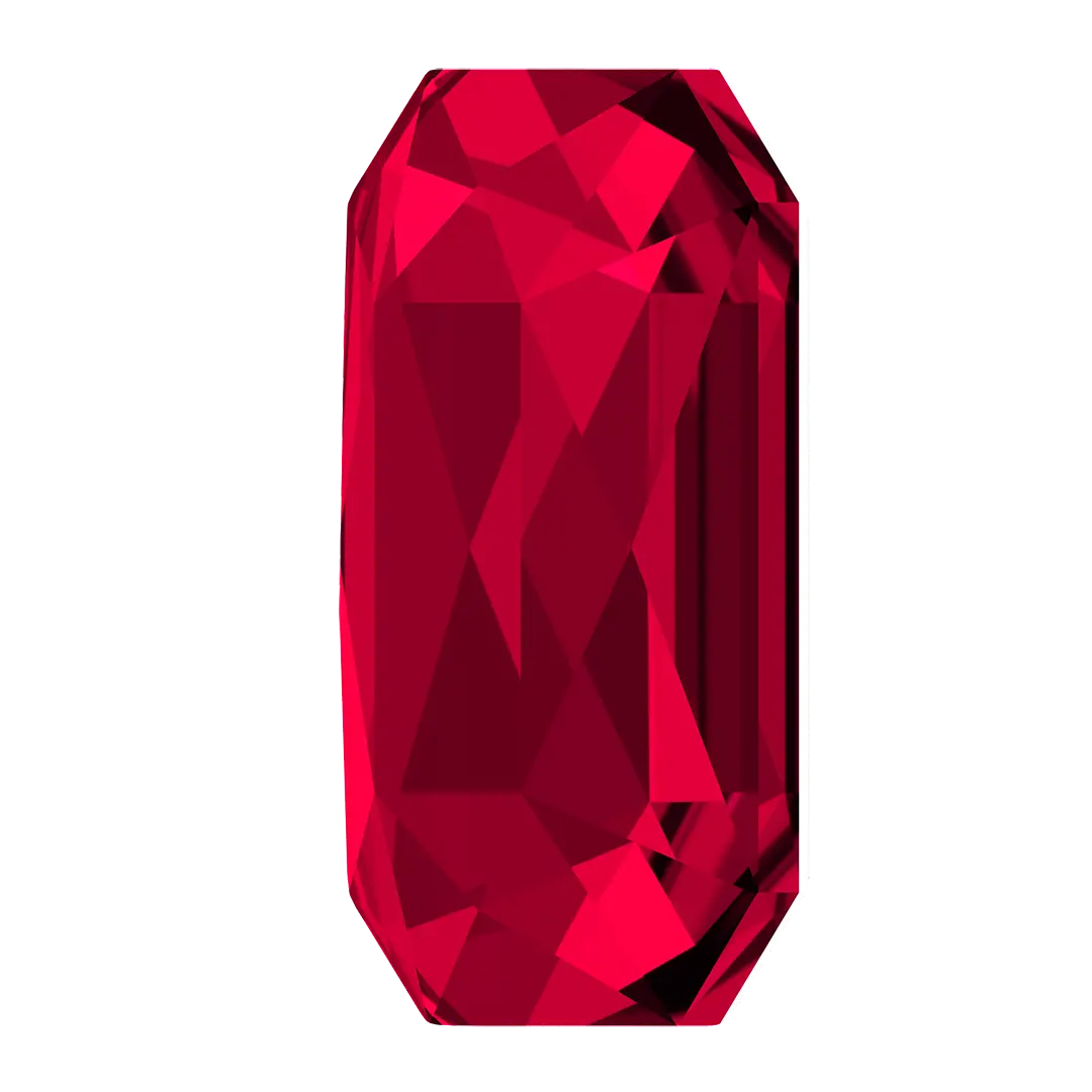 Serinity Hotfix Flat Back Crystals Emerald Cut (2602) Scarlet - Bluestreak Crystals