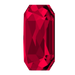Serinity Hotfix Flat Back Crystals Emerald Cut (2602) Scarlet - Bluestreak Crystals