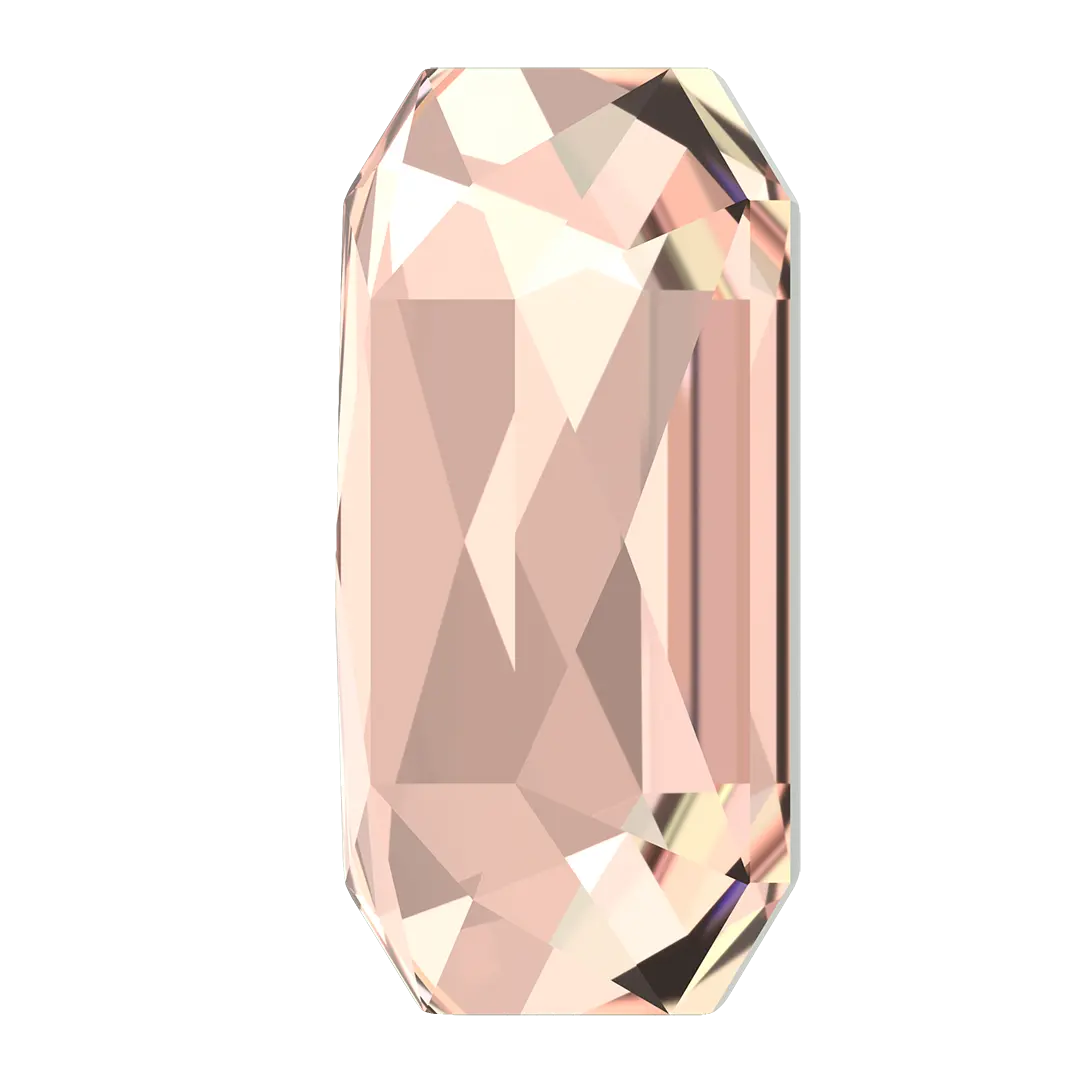 Serinity Hotfix Flat Back Crystals Emerald Cut (2602) Vintage Rose - Bluestreak Crystals