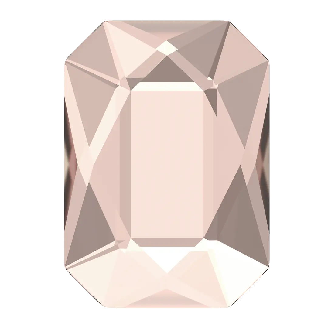 Serinity Hotfix Flat Back Crystals Emerald Cut (2602) Vintage Rose - Bluestreak Crystals
