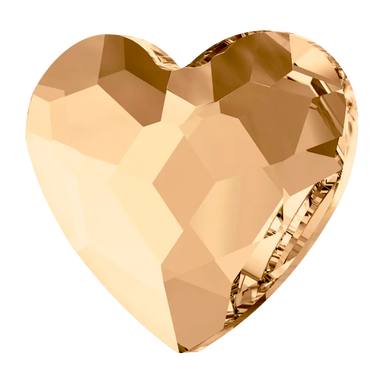 Serinity Hotfix Flat Back Crystals Heart (2808) Crystal Golden Shadow - Bluestreak Crystals